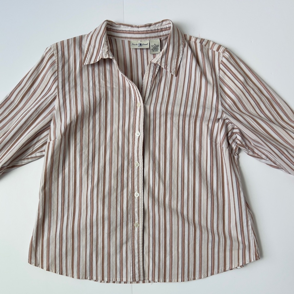 Duck Head Striped Button-Up Shirt
